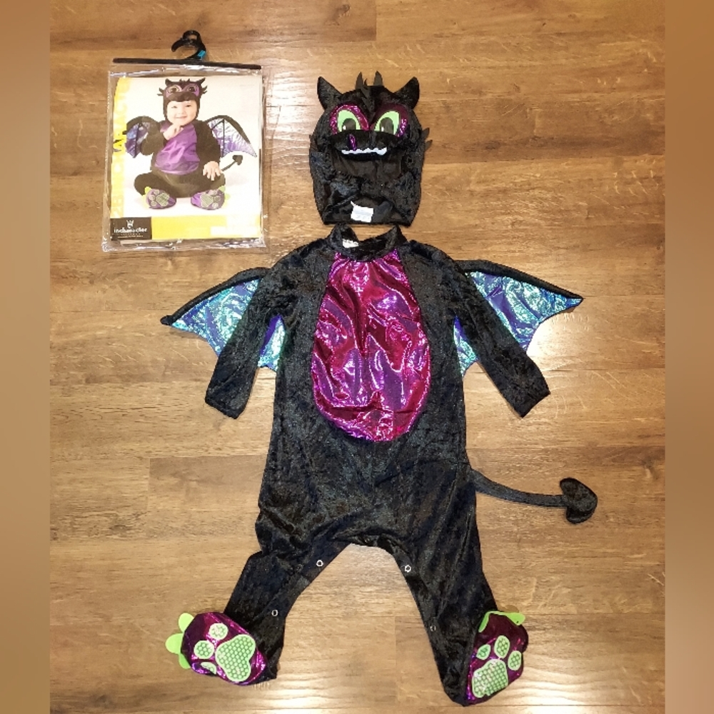 Like New Black Baby Dragon Costume 18-24mos